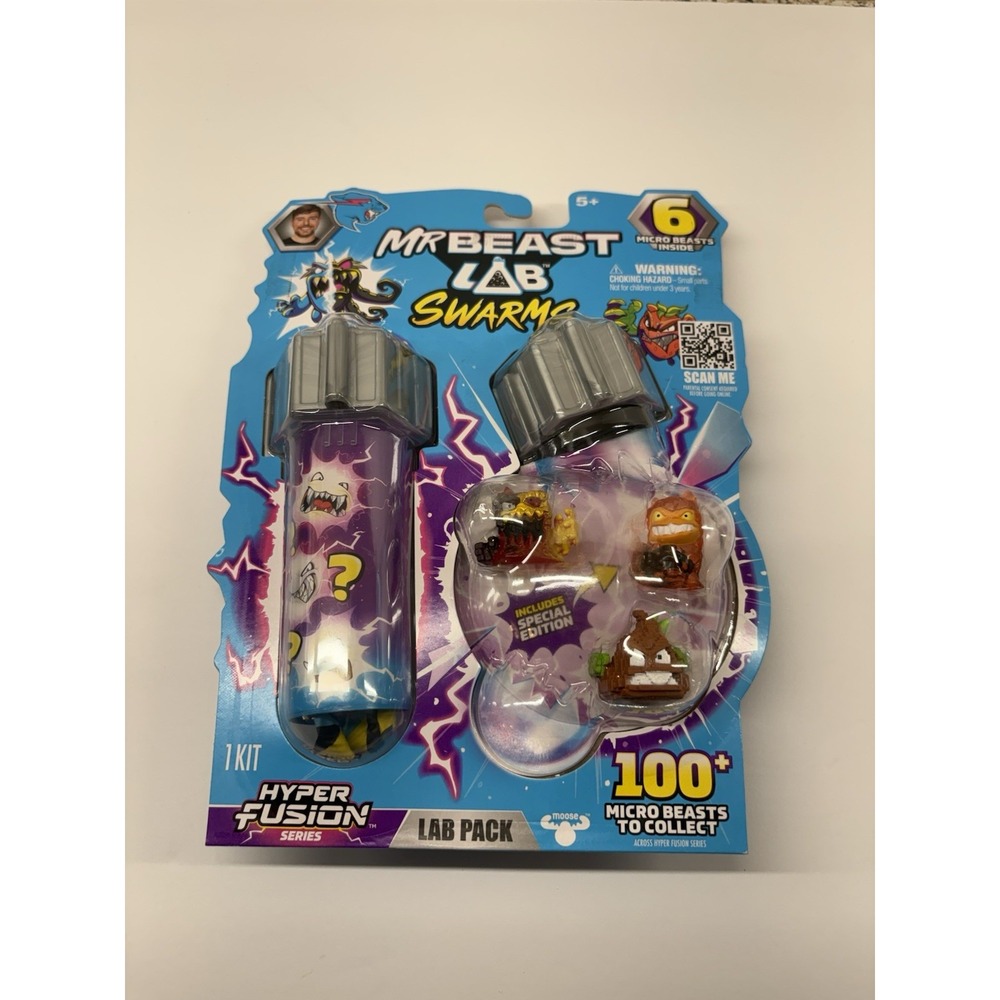 MrBeast Lab Swarms Hyper Fusion Lab Pack 6 Micro Beasts Special Edition New